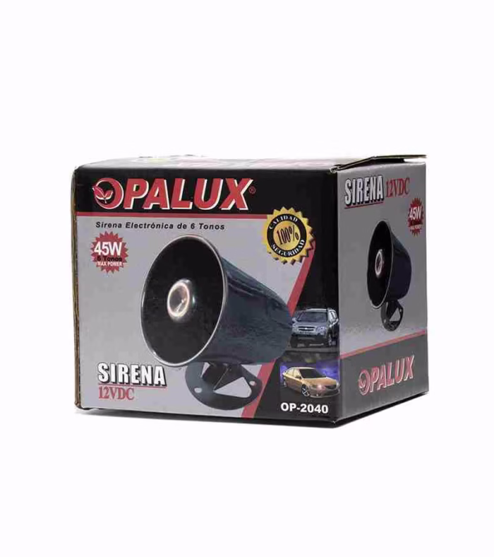 Sirena de V W Sirena de W con  Tonos Bocina de Seguridad para Exteriores Alarma para Exterior Sistema de Protección para el Hogar Opalux OP