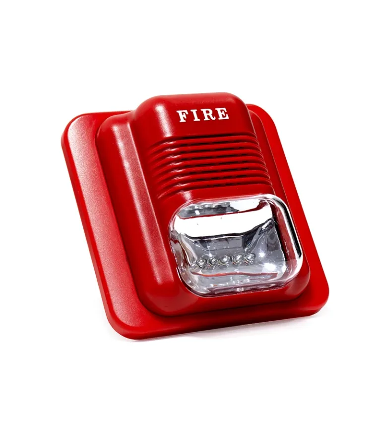 Sirena con Flash 12V/24V DC - Opalux GL-14N, Estrobo con Alarma Sonora