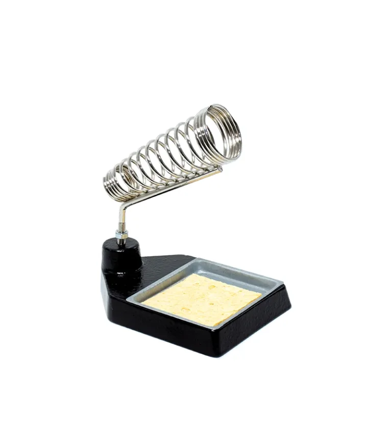 Base Metálica para Cautín con Limpiador de Puntas, Takema ZD-10C