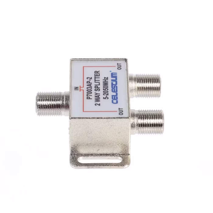 Splitter Coaxial de  puertos Mhz Celestium PAP  Splitter de  vías  Mhz  Mark  Hz Divisor para señal de Antena o Cable TV coaxial con  Salidas