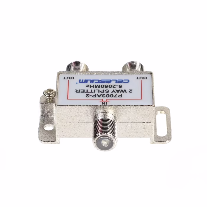 Splitter Coaxial de  puertos Mhz Celestium PAP  Splitter de  vías  Mhz  Mark  Hz Divisor para señal de Antena o Cable TV coaxial con  Salidas