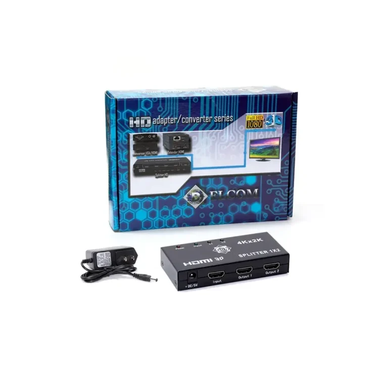 Splitter HDMI 1x2 4K y Full HD 1080p Delcom DSPL001 Splitter HDMI 1x2 DELCOM Full HD 1080p Soporte 4K | DSPL001, Splitter HDMI 1 entrada 2 Salidas 4K y Full HD 1080p, Divisor de Video y Audio HDMI 1 entrada 2 Salidas 4K / Full HD 11080p