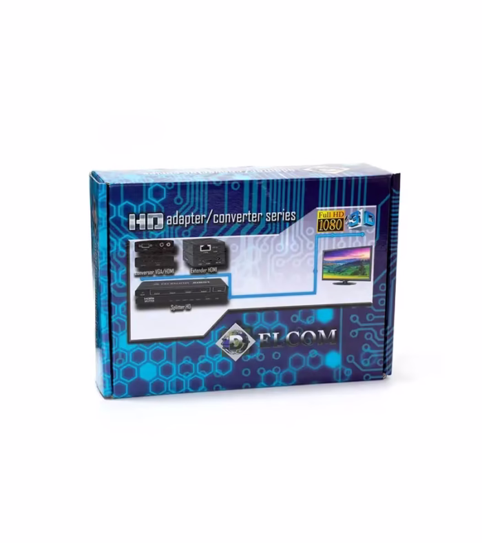 caja del Splitter HDMI x K y Full HD p   Delcom DSPL
