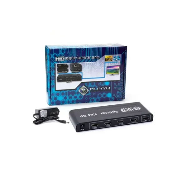 Splitter HDMI 1x4 4K y Full HD 1080p - Delcom DSPL002
