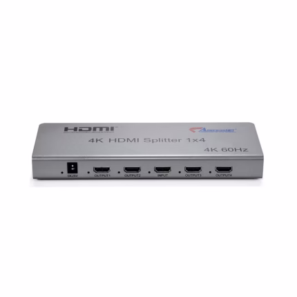 Splitter HDMI 1x4 v2 American NET GP192-4SV2-4K Multiplexor HDMI de 1 Entrada con 4 Salidas 4K 2160p Compatible con Full HD, Divisor HDMI 1x4 v2.0 American NET | UltraHD 2160p