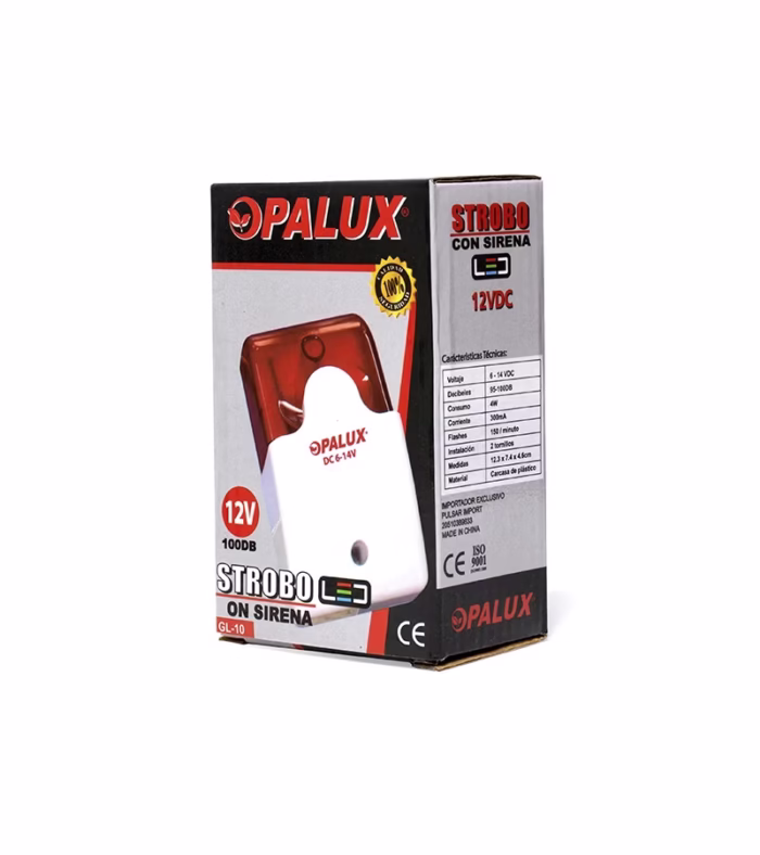 Alarma Sonora con Flash contra Incendio Opalux GL