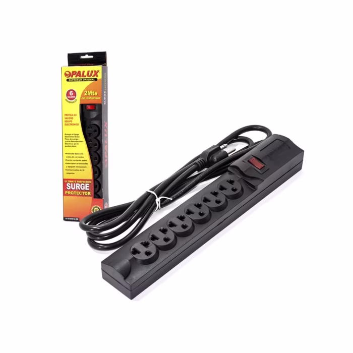 Supresor de Pico de  Metros Opalux  AB M | Regleta Eléctrica de  Tomas con Breaker  Supresor de Pico de M Opalux  AB M Regleta Eléctrica de  metros Opalux  AB M Supresor de Pico con  toma americana  HD Multimedia PERU SAC