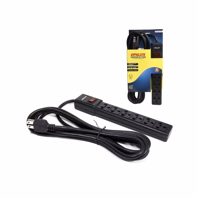 Supresor de Pico de  Metros Opalux OP FL M | Protección de  Tomas con Interruptor