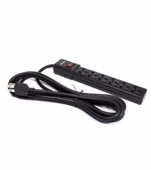 Regleta Eléctrica de 3mt, Supresor de Pico 3M con 06 Tomas Universales y Cable de Poder de 16AWG Opalux OP-FL28-3MTS