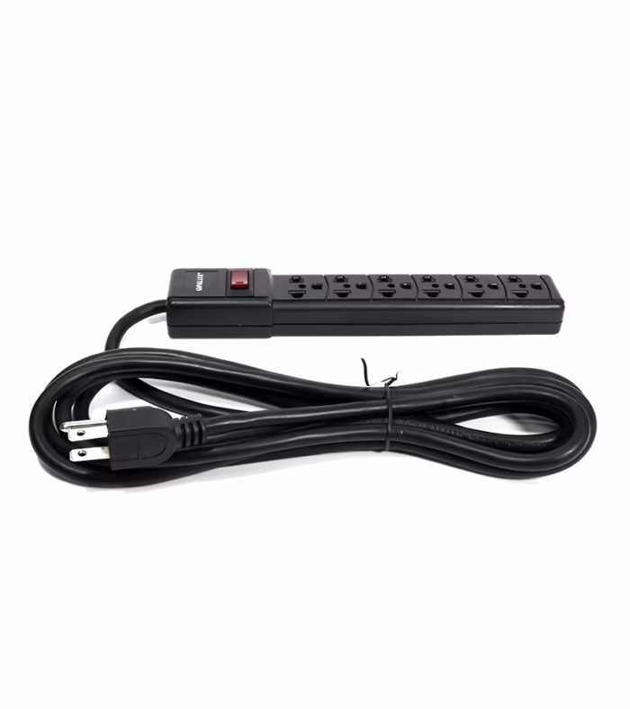 Regleta Eléctrica de mt Supresor de Pico M con  Tomas Universales y Cable de Poder de AWG Opalux OP FL MTS