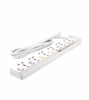 Regleta Eléctrica con Toma Independiente OPALUX OP-E106, Extensión Eléctrica con Protección para niños Opalux OP-E106