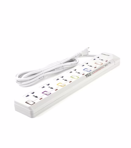 Regleta Eléctrica con Toma Independiente OPALUX OP-E106, Extensión Eléctrica con Protección para niños Opalux OP-E106