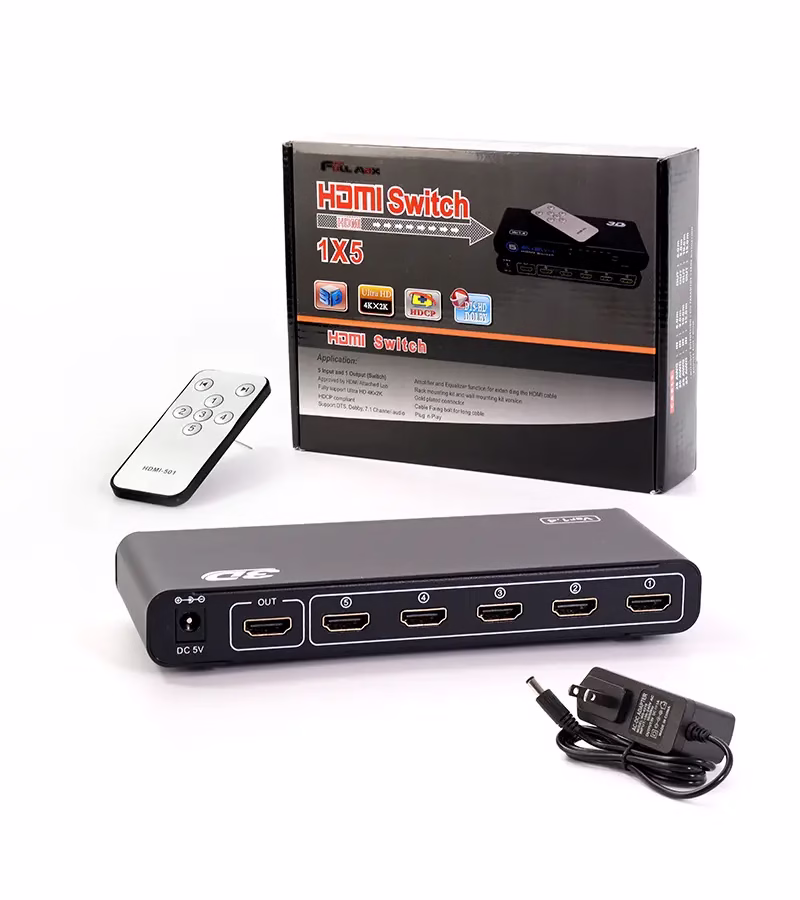 Switch HDMI 5x1 4K UlraHD High Full Max HDMI 501K selector hdmi de 5 puertos HD Multimedia PERU SAC Switch HDMI x | K Ultra HD p | FullHD p | High Full Max | HDMI k