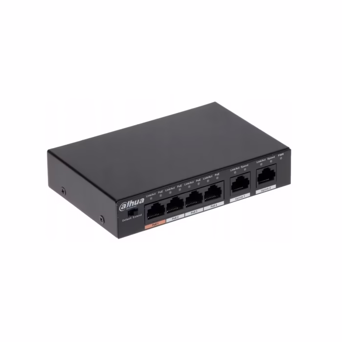 Switch PoE de 4 Puertos Fast Ethernet Dahua PFS3006 4ET 60______ HD Multimedia PERU SAC Switch PoE de Puertos Fast Ethernet Dahua PFS ET Switch de Puertos Rj Mbps Fast Ethernet con Puertos PoE LAN Dahua PFS ET