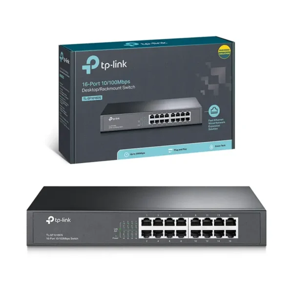 TL-SF1016DS Switch de RED de 16 Puertos Fast Ethernet Rackeable TP-Link