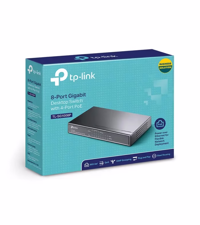 TL SGP Switch PoE de  Puertos Gigabit con  Puertos PoE TP Link