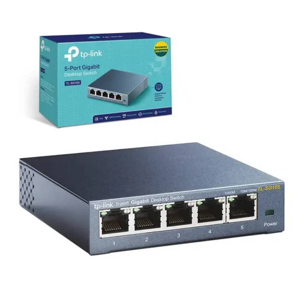 TL-SG105 Switch GIGABIT de 5 puertos 10/100/1000 Mbps TP-LINK