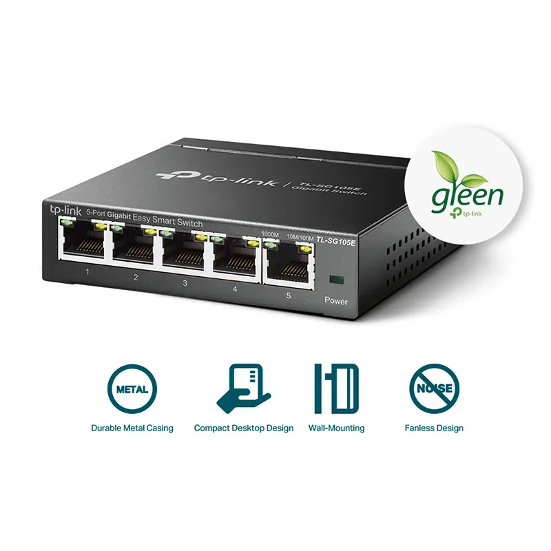 TL-SG105E Switch Gigabit de 5 Puertos Easy Smart TP-Link