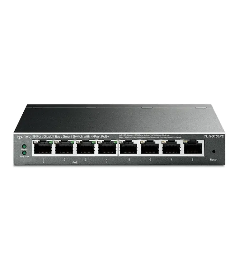 TL-SG108PE Switch Gigabit de 8 Puertos con 4 puntos PoE+ TP-Link