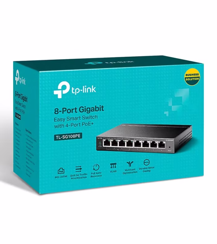 TL SGPE Switch Gigabit de  Puertos con  puntos PoE TP Link
