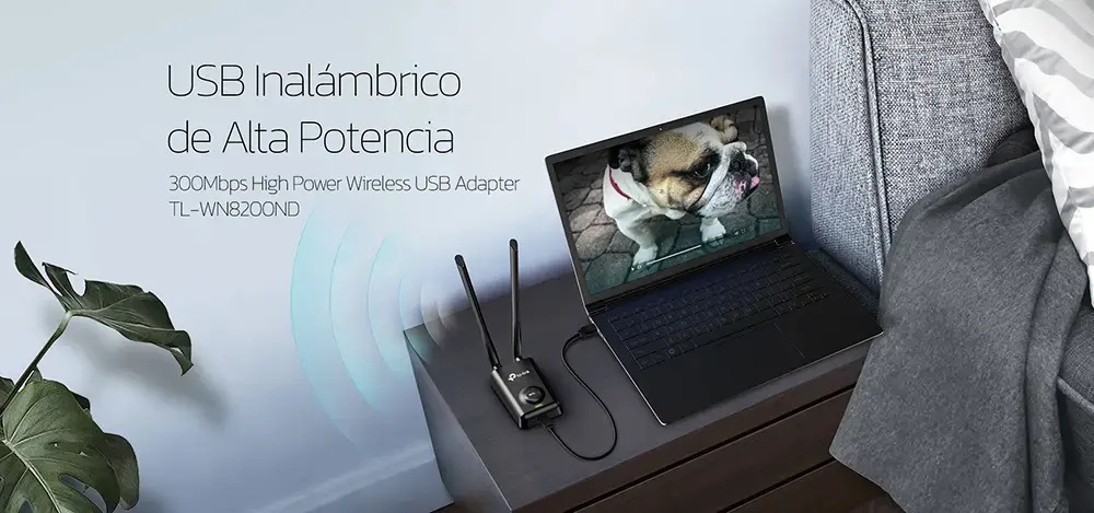 ADAPTADOR INALAMBRICO USB TP-LINK TL-WN8200 300MBPS