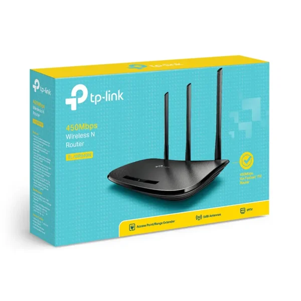 TL-WR940N Router Inalámbrico N de 450Mbps 2.4Ghz TP-Link - Multifunción