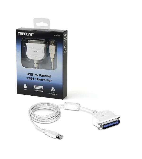 USB 2.0 a Paralelo Centronics 1284 Trendnet, Cable USB a Paralelo Hembra 1284 TU-P1284