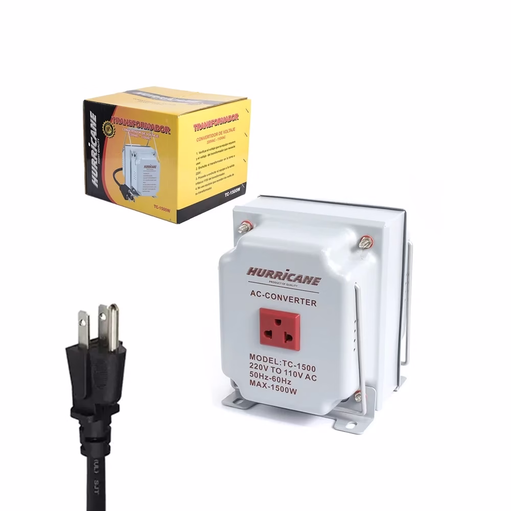 Transformador de v a v AC de W   Hurricane TC W Auto Transformador de W Convertidor de Voltaje v a v AC hz Transformador  a vac w