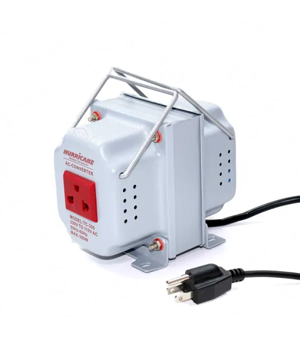 Transformador de Voltaje 300W 220v a 110v AC Hurricane TC-300W 