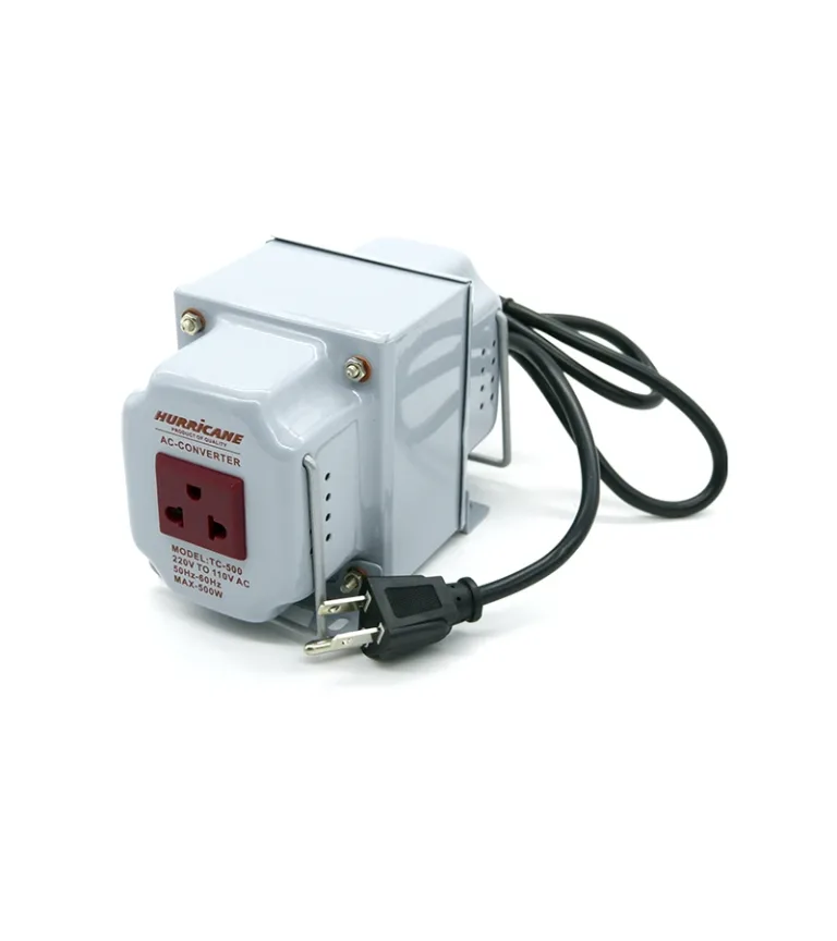Transformador de Voltaje 500W 220v a 110v AC Hurricane TC-500W