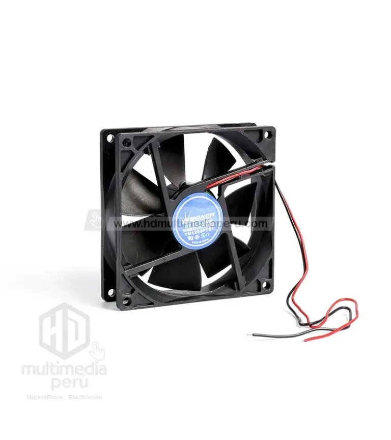 Ventilador de 9cm de 12VDC- BOXER YM1209PTS1 - 7 Aspas