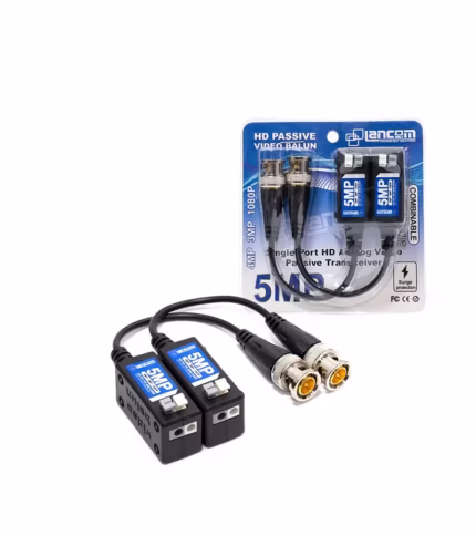 Video Balun Pasivo de MP para cámaras de Seguridad HDCVI   TVI   AHD Lancom Bncmp c v