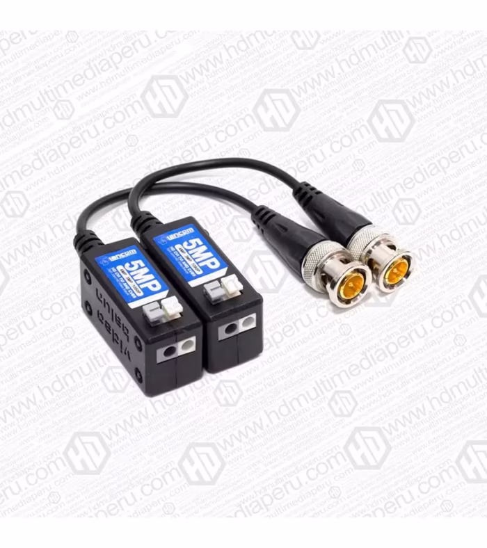 Video Balun Pasivo de MP para cámaras de Seguridad HDCVI   TVI   AHD Lancom Bncmp c v