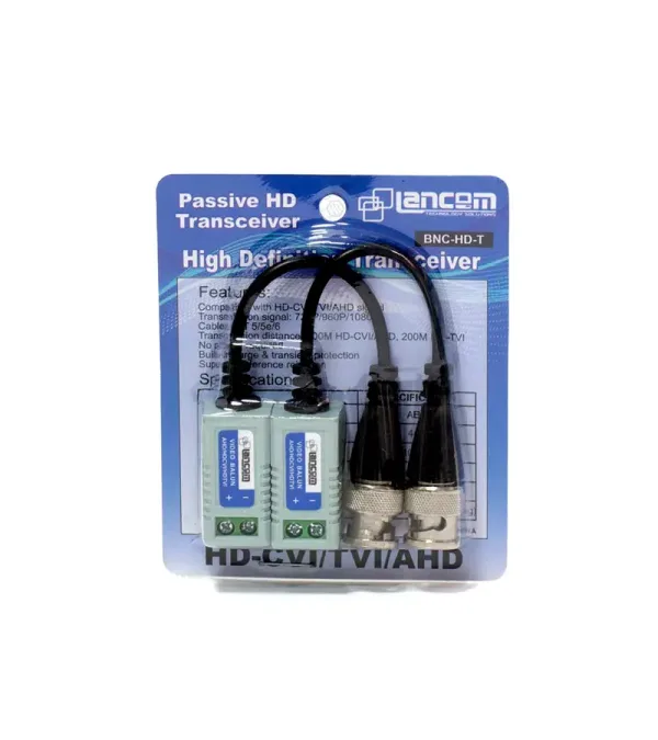 Video BALUN Pasivo Fullhd 2MP 1080p hdcvi-tvi-ahd-cvbs Lancom BNC-HD-T