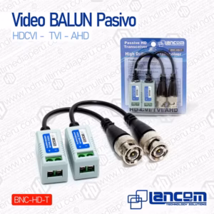 Video BALUN Pasivo Fullhd 2MP 1080p hdcvi-tvi-ahd-cvbs Lancom BNC-HD-T