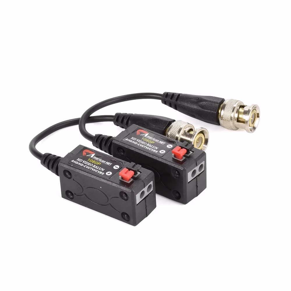 Video Balun de MP HD p American NET GP HD Par de Video Balun HD p de MP American NET GP HD Adaptador de Video para Cámara de Seguridad compatible con HDCVI   AHD   TVI   CVBS