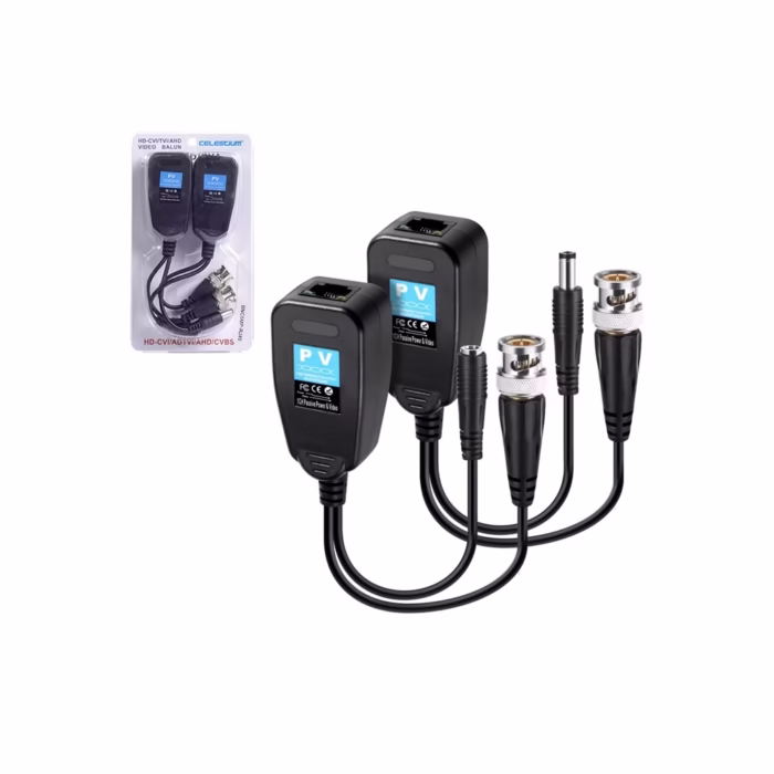 Video Balun de mpx por RJ Celestium BNCMP RJ Video Balun de mpx por RJ para Cámaras de Seguridad HDCVITVIAHDCVBS  Celestium BNCMP RJ