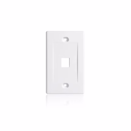Wallplate Ejecutivo de 1 Puerto - LANCOM SMB-FP-040-1 Faceplate de 1 Puerto para placa de pared marca LANCOM, FacePlate RJ45