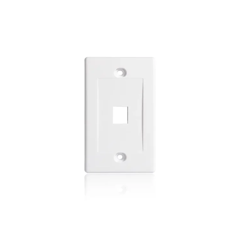 Wallplate Ejecutivo de 1 Puerto - LANCOM SMB-FP-040-1 Faceplate de 1 Puerto para placa de pared marca LANCOM, FacePlate RJ45