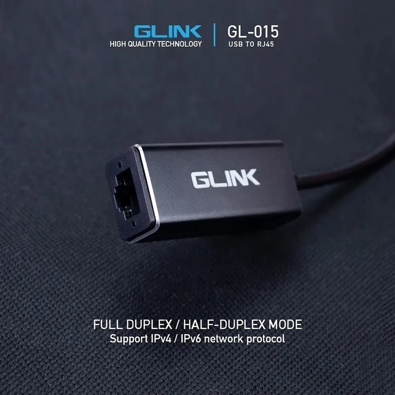Adaptador USB 3.0 a Lan RJ45 Gigabit Glink GL-015