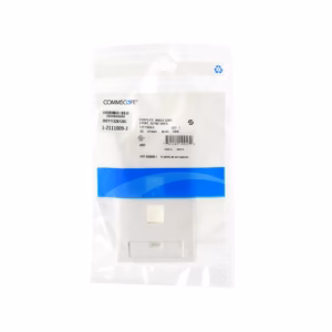 FacePlate de 2 Puertos Commscope  1-2111009-3 Placa de Pared de 2 Tomas vacías, Wallplate, WallPlate 2 Puertos | Commscope | 1-2111009-3, Placa de Pared Commscope AMP | 2 Tomas vacías para keystone | 1-2111009-3