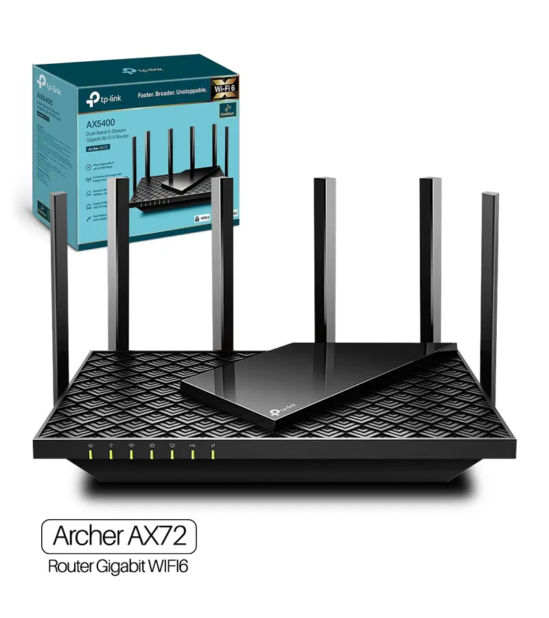 Archer AX72 Router Inalámbrico de Doble Banda AC5400 Wi-Fi6 - AX5400 TP-Link