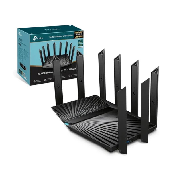 Archer AX95 Router Gigabit+ con WiFi6 AX7800 TP-Link Router Inalámbrico Gigabit de 8 Antenas de alta Potencia, con Tecnología WIFI6 Tri-Band Archer AX95 - TP-Link