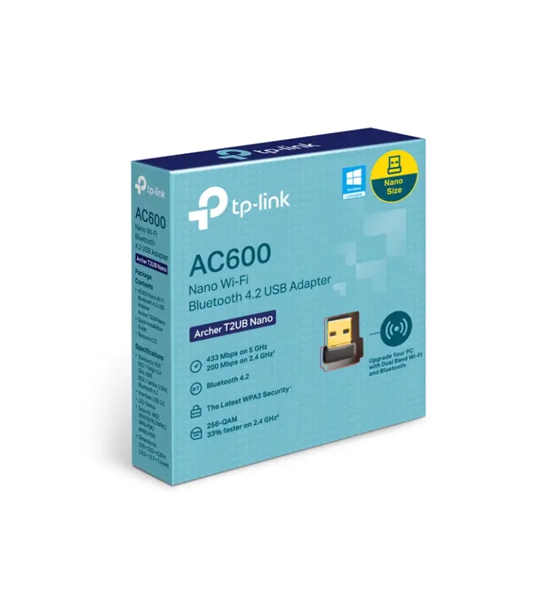 Archer T2UB Nano | Adaptador USB Wi-Fi con Bluetooth 4.2 TP-Link