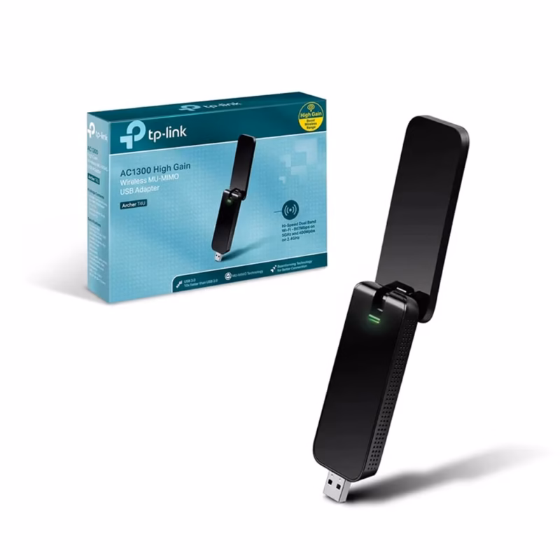 Archer TU Adaptador USB Wi Fi AC de Alta Ganancia | Conexión Inalámbrica Estable y Potente | TP Link