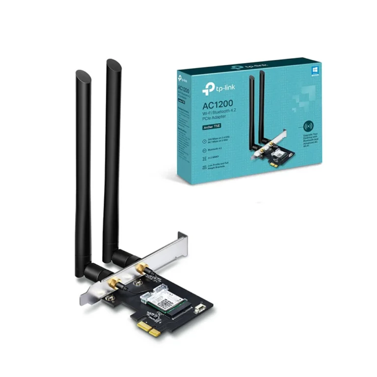 Archer T5E Adaptador PCIe WI-FI AC1200 con Bluetooth 4.2 - TP-Link Tarjeta PCI Expres X1 Archer T5E de Doble Banda AC1200 con Bluetooth 4.2 integrado - TP-Link, Adaptador Inalámbrico PCI Express X1 de Doble Banda AC1200 y Bluetooth 4.2 Archer T5E con bracket de Bajo Perfil