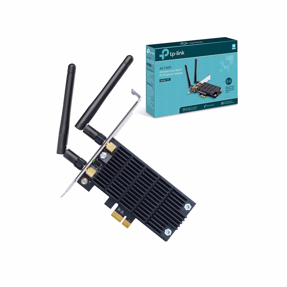 Archer TE tarjeta PCI Express Inalámbrica AC TP Link Tarjeta PCI Expres X Archer TE de Doble Banda AC TP Link Adaptador Inalámbrico PCI Express X de Doble Banda AC y Archer TE con bracket de Bajo Perfil Tarjeta WI FI PCIe X de Doble Banda AC Archer TE de TP Link