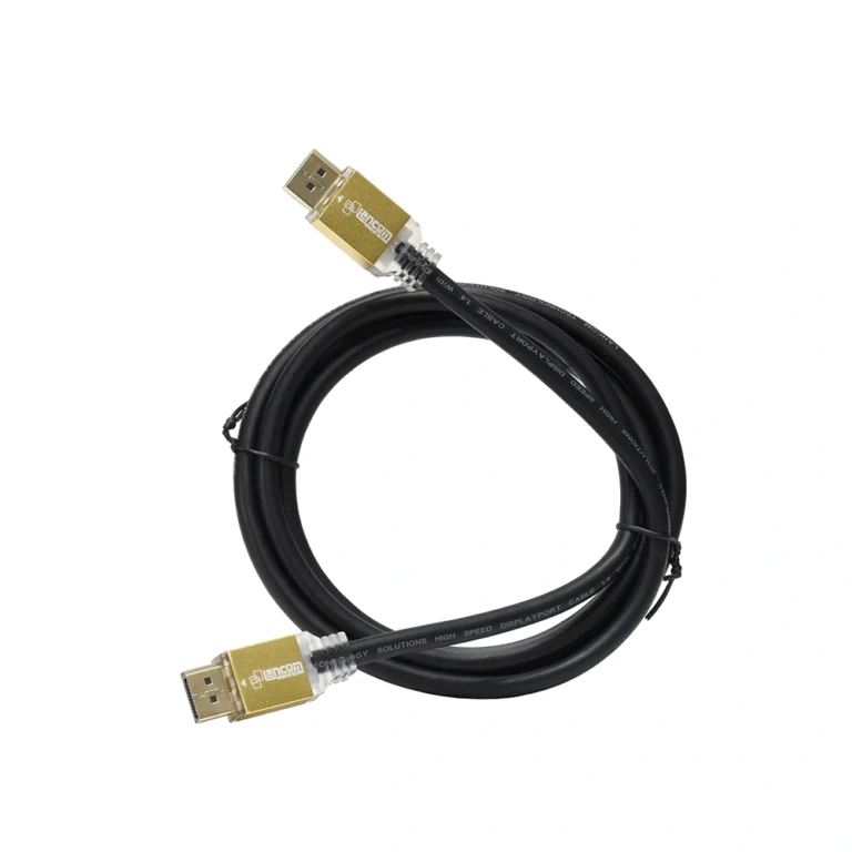 Cable DisplayPort de 1.8mt ( 180CM) v1.4 Marca Lancom ZZ-DPTDP4K-180CM Soporta Resoluciones 8K@60Hz 4K@144Hz 32.4Gbps HDR y 3D Cable DisplayPort Lancom de 1.8 Metros: Conectividad Superior para Experiencias Visuales Excepcionales