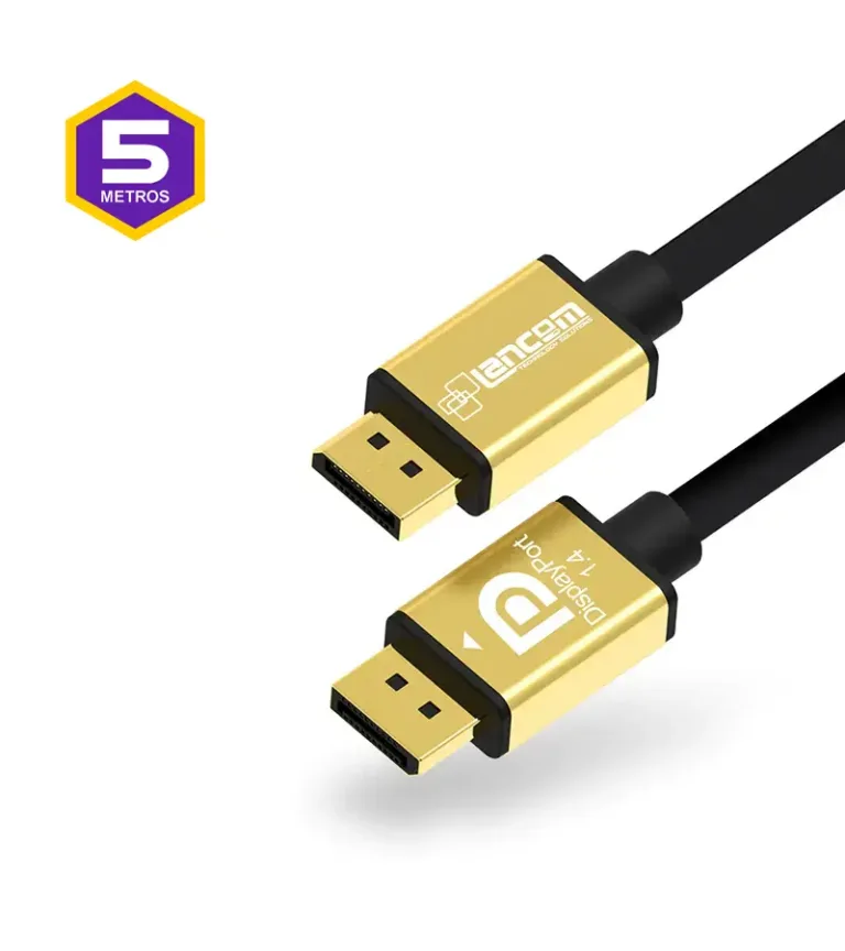 Cable DisplayPort de 5 Metros v1.4 Lancom ZZ-DPTDP4K-5M Soporta Resoluciones 8K@60Hz 4K@144Hz  - 32.4Gbps  - HDR - 3D