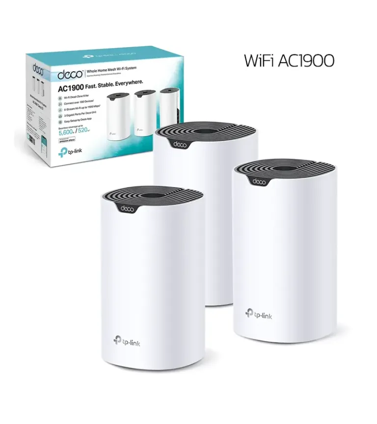 Deco S7 Pack de 3 TP-Link Sistema Inalámbrico Mesh AC1900